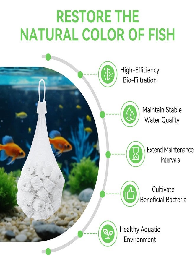 IFERLA 500g Bio-max Biological Material Remover Replacement for Fluval Canister Filter, Biological Filter Media for Freshwater/Saltwater Aquariums, Bio Media Ceramic Rings Filter Media for Pond, Fish Tank - Image 5